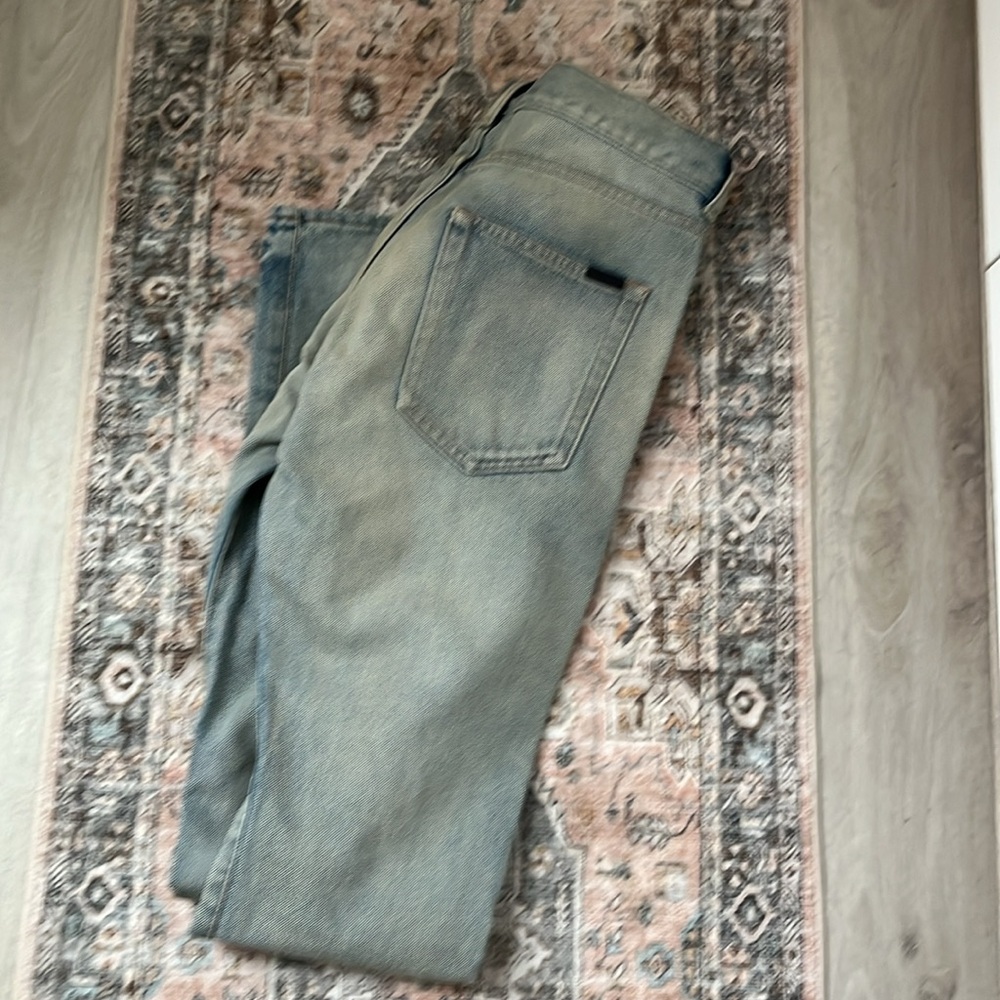 Saint Laurent Slim Fit Jeans — Light Fall Blue (Size 27, BNWT) - Picture 3 of 9